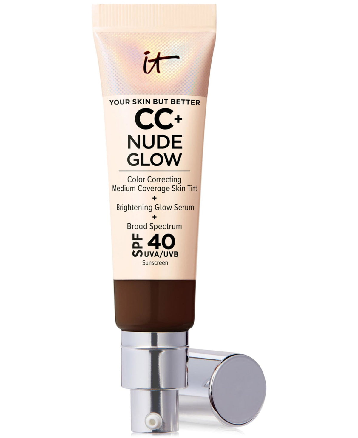 It Cosmetics, Your Skin But Better Cc+, Glow, CC Cream, Deep Mocha, SPF 40, 32 ml