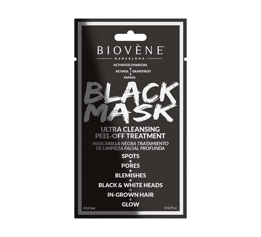 Biovene, Black Mask, Cleansing, Peel-Off Mask, For Face, 12.5 ml *Tester